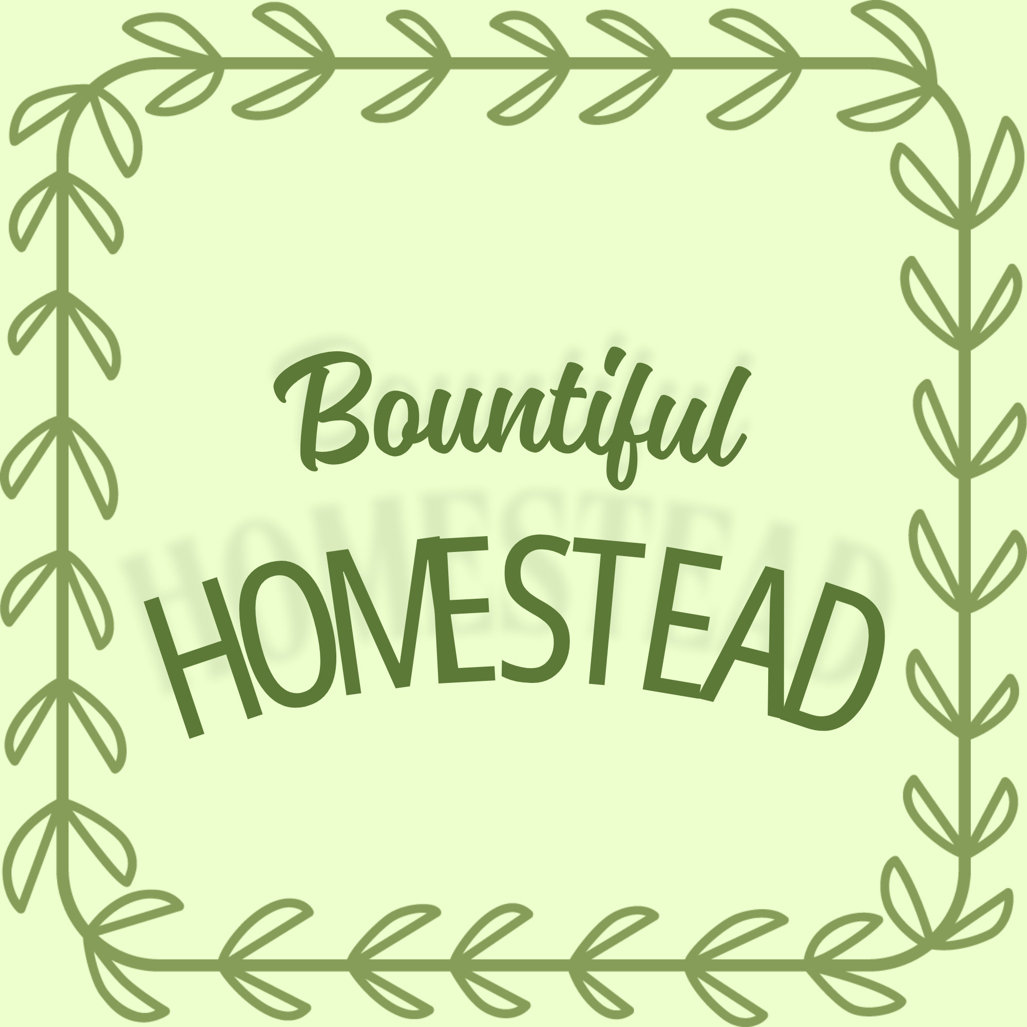 Bountiful Homestead natural and medical soap business logo